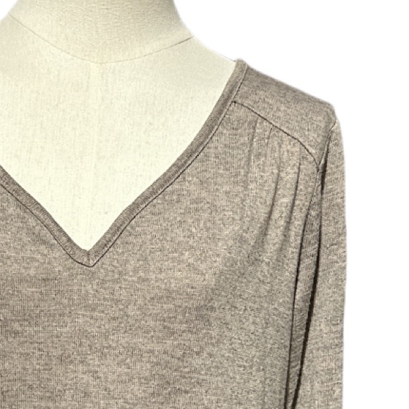 Energy World Wear light brown women’s top with‎ lace sides size medium (1839) - Picture 4 of 10